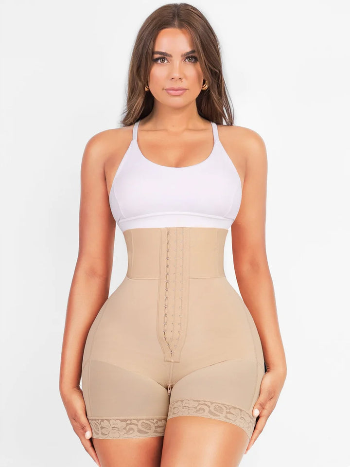 Shapewear high-cut shorts with bum lift and tummy support